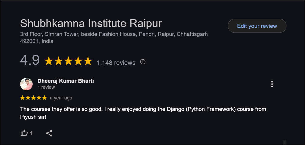 Google Review for Web Development HTML CSS JS 3